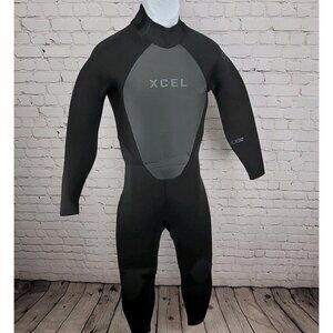 Xcel Axis Black 5/4mm Back Zip Full Long Sleeve Dive Wetsuit Size Large L